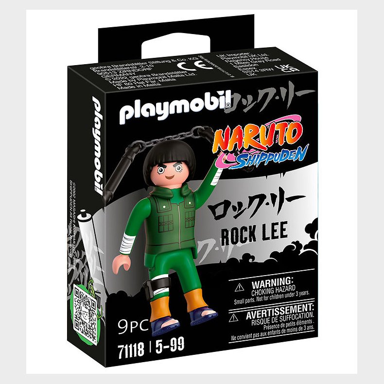 Playmobil Naruto - Rock Lee - 71118 - 9 Dele