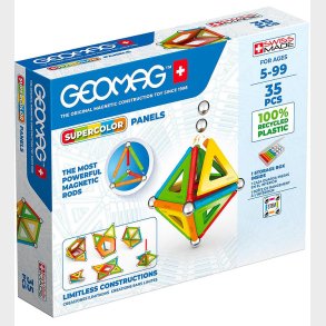 Geomag Magnetst - Supercolor Panels Recycled - 35 Dele