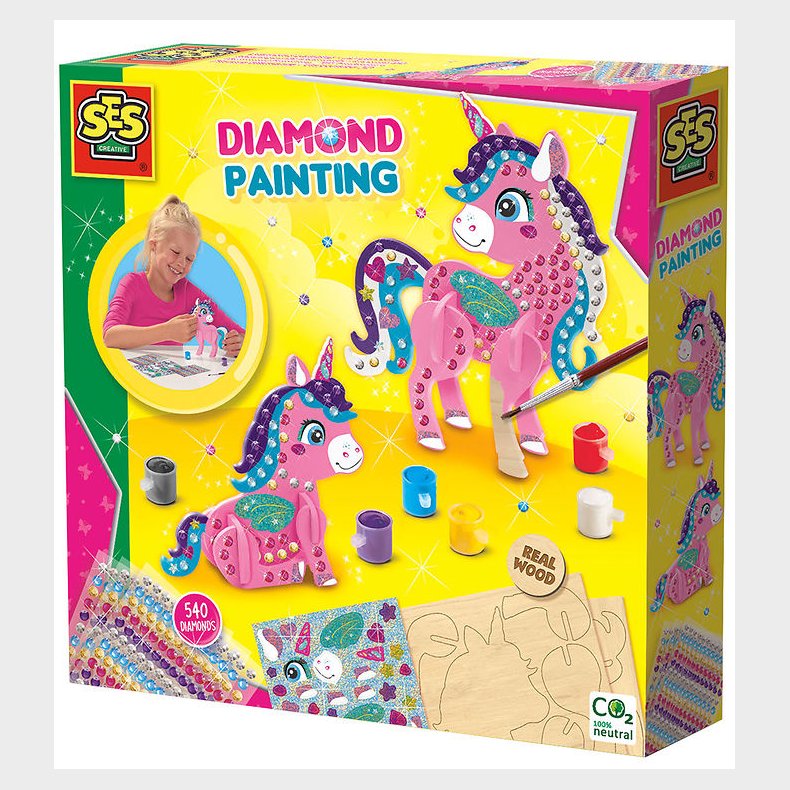 SES Creative Kreast - Diamantmosaik - 3D - Enhjrning