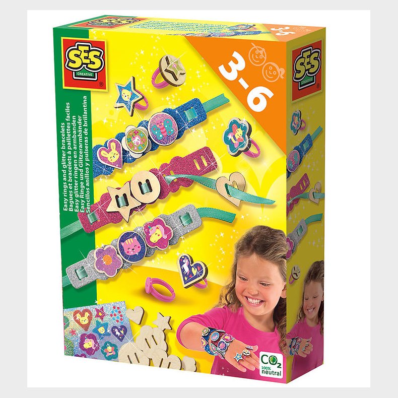 SES Creative Kreast - Glimmer-armbnd og Ringe