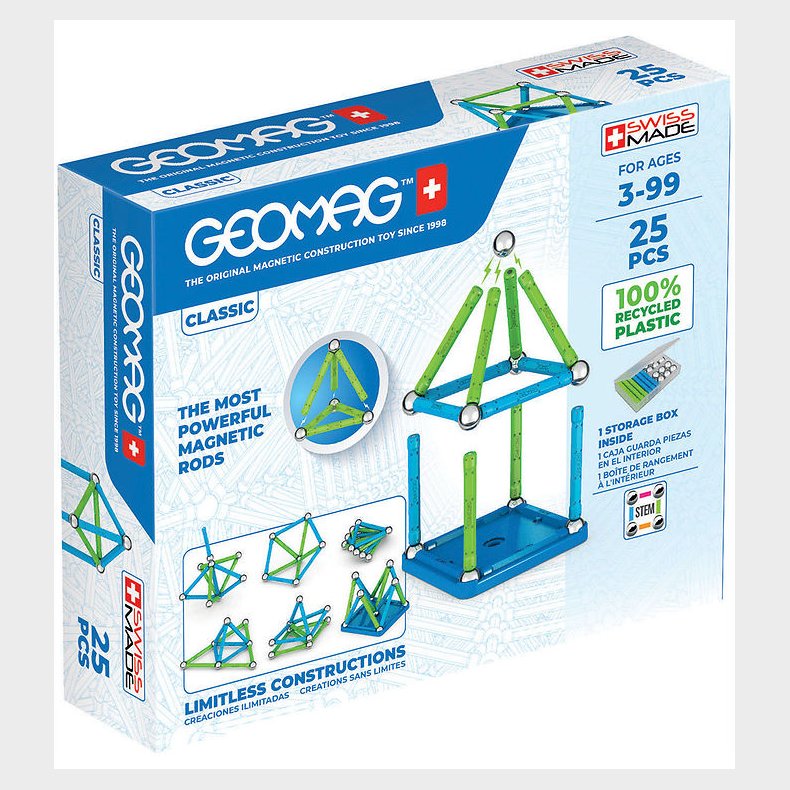 Geomag Magnetst - Classic Recycled - 25 Dele