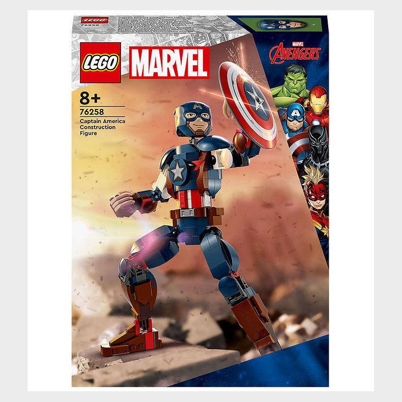 LEGO Marvel Avengers - Byg selv-figur af Captain America 76258