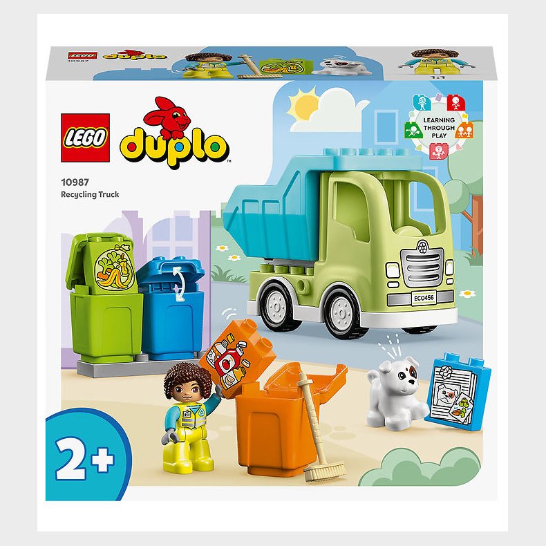 LEGO DUPLO - Affaldssorteringsbil 10987 - 15 Dele