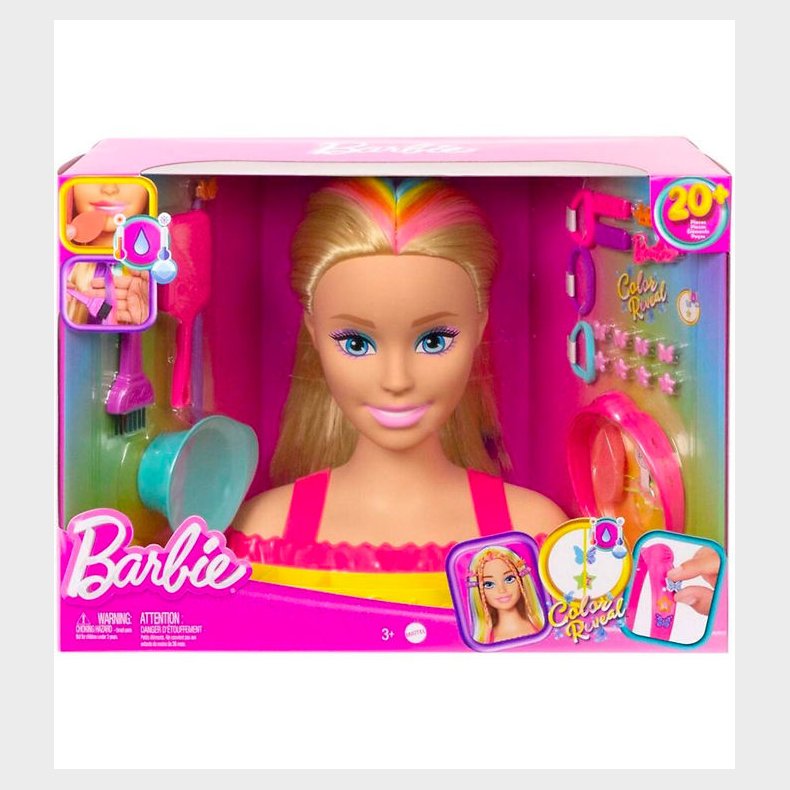 Barbie Frisr - Neon Rainbow Deluxe Styling Head