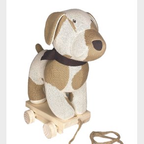 Smallstuff Trkdyr - Hund - 30x30 cm - Off White/Nature