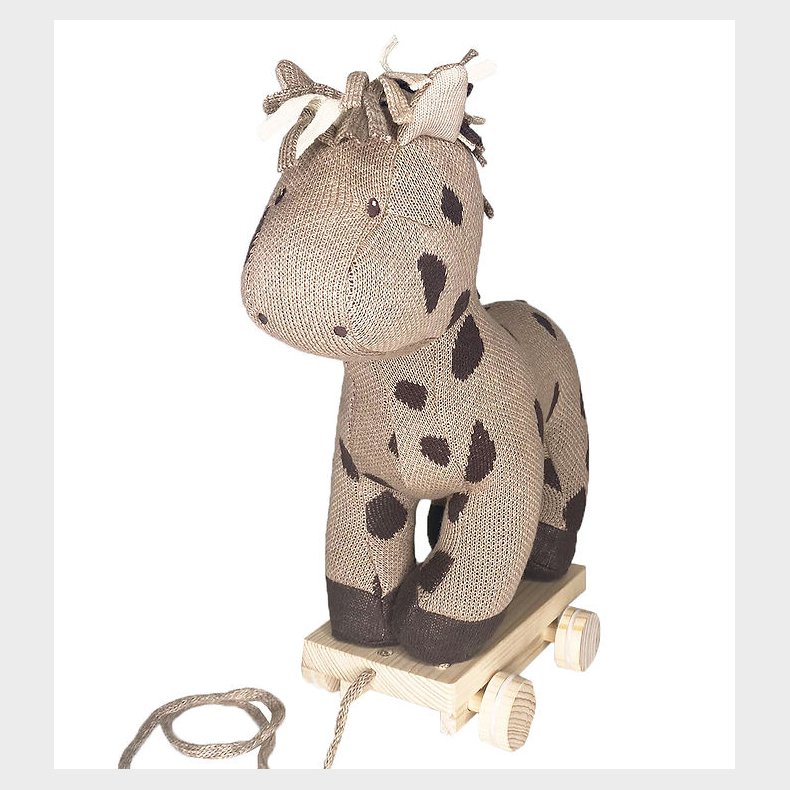 Smallstuff Trkdyr - Hest - 30x30 cm - Nature/Brown