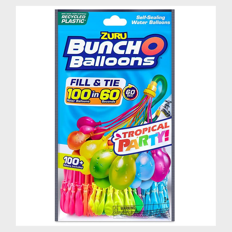 Bunch O Balloons Vandlegetj - 100+ Vandballoner - Tropical Part