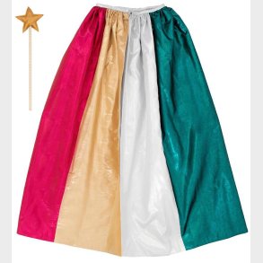 Meri Meri Udkldning - Metallic Rainbow Cape & Wand
