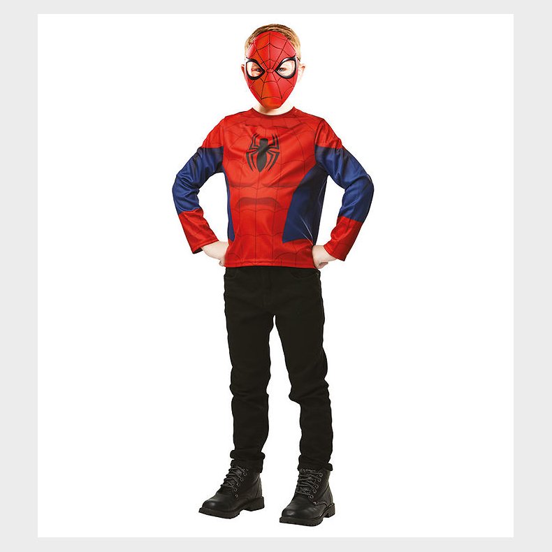 Rubies Udkldning - Spiderman Top/Maske