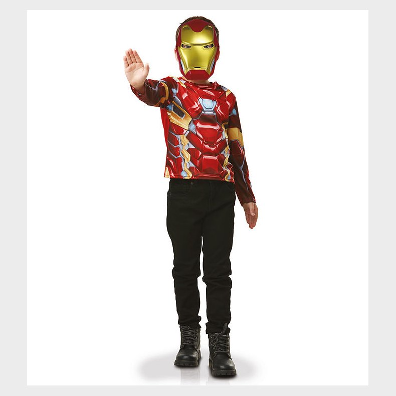 Rubies Udkldning - Iron Man Top/Maske