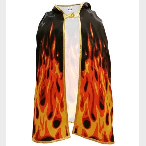 Liontouch Udkldning - Flamme-kappe - Sort/Orange/Gul