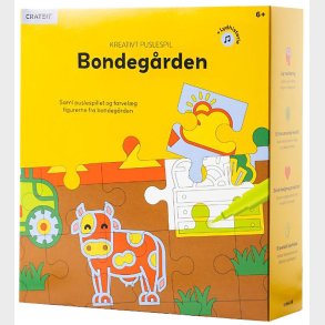 Crateit Puslespil - Tr - Bondegrden - 36 brikker - Lydhistorie