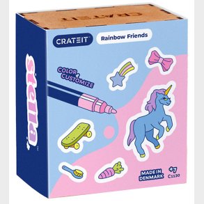 Crateit Kreast - Enhjrning - Tr - Regnbuevenner