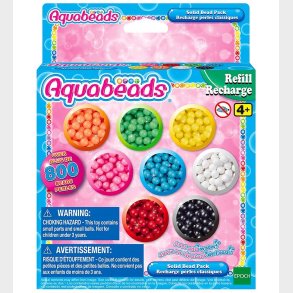Aquabeads Perler - 800+ stk. - Solid Bead Pack - Multifarvet