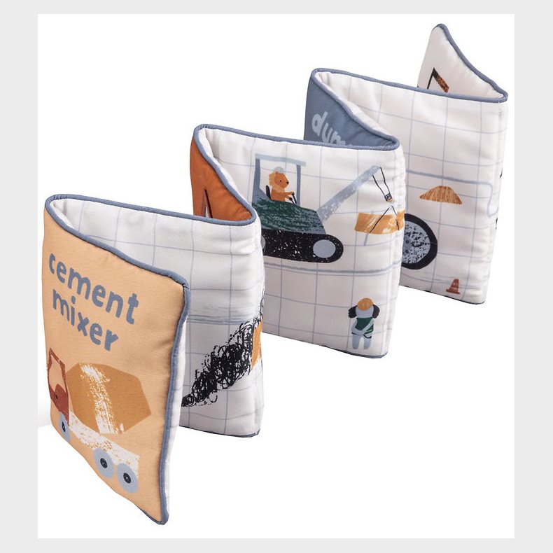 Sebra Stofbog - Busy Builders