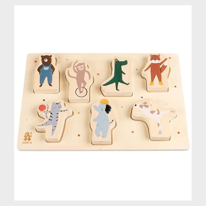 Sebra Puslespil - Tr - Toes/Builders