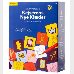 Crateit Vendespil - Tr - Kejserens Nye Klder - 40 Brikker - Ly