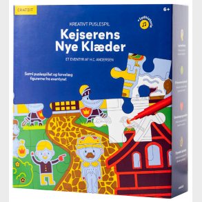 Crateit Puslespil - Tr - Kejserens Nye Klder - 36 Brikker - Ly