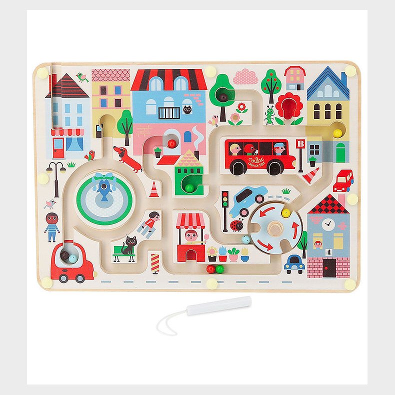 Vilac Magnetisk Labyrint - Tr - Lille By