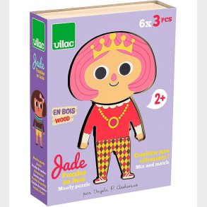 Vilac Puslespil - Tr - 6x3 Brikker - Jade