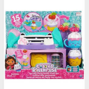 Gabby's Dukkehus St - 15 Dele - Sprinkle Party Sweet Treat Set