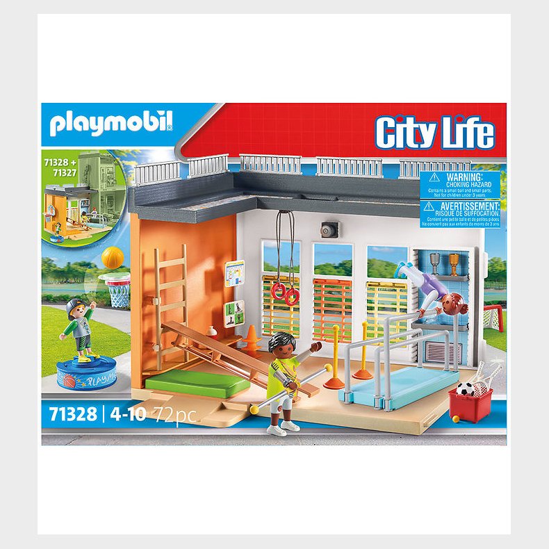 Playmobil City Life - Gymnastiksal Som Tilbygning - 72 Dele - 71