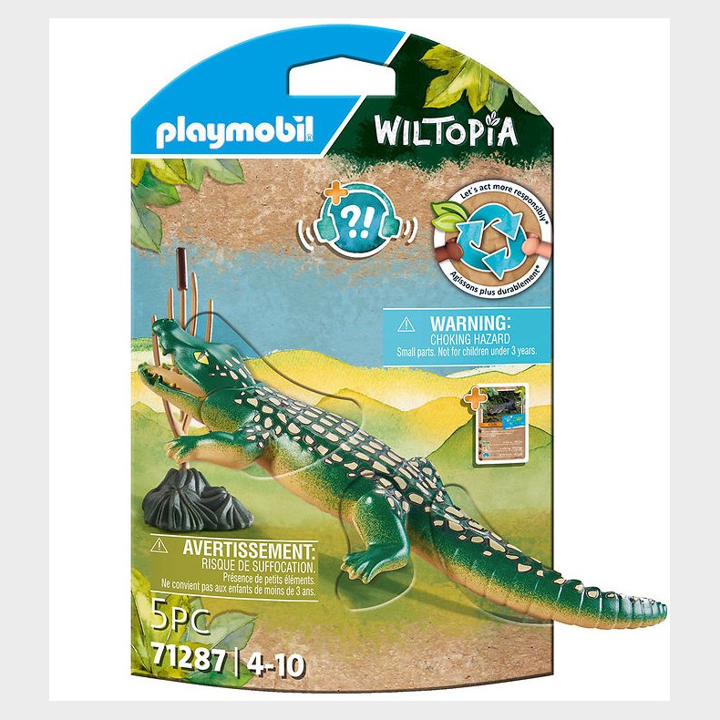 Playmobil Wiltopia - Alligator - 5 Dele - 71287