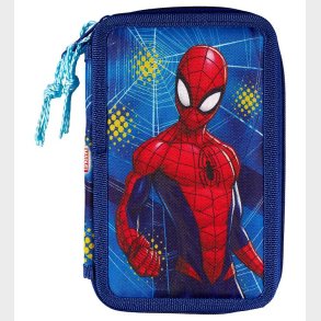 Spiderman Penalhus m. Indhold - Twozip - Bl