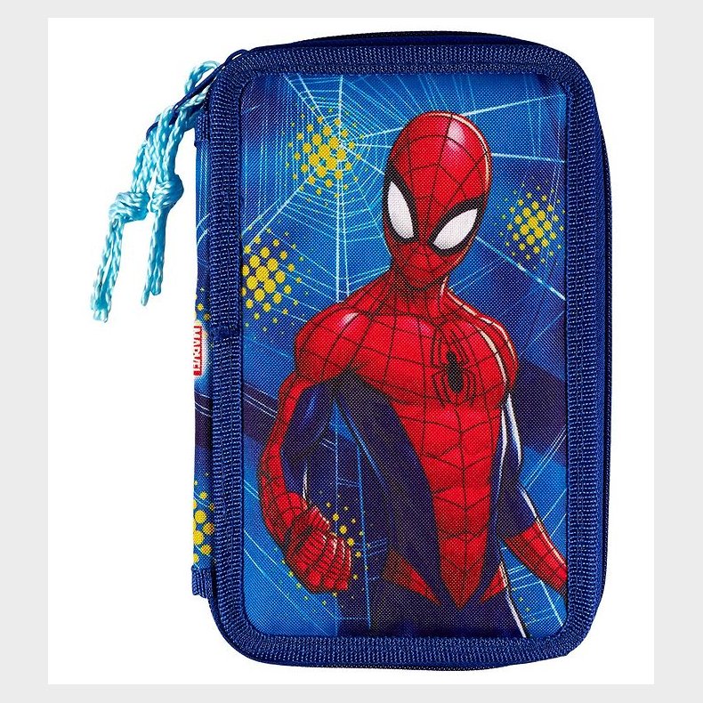 Spiderman Penalhus m. Indhold - Twozip - Bl