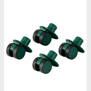 MODU 4x Swirly Wheels - 4-pak - Forest Green
