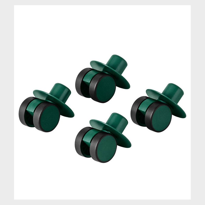 MODU 4x Swirly Wheels - 4-pak - Forest Green