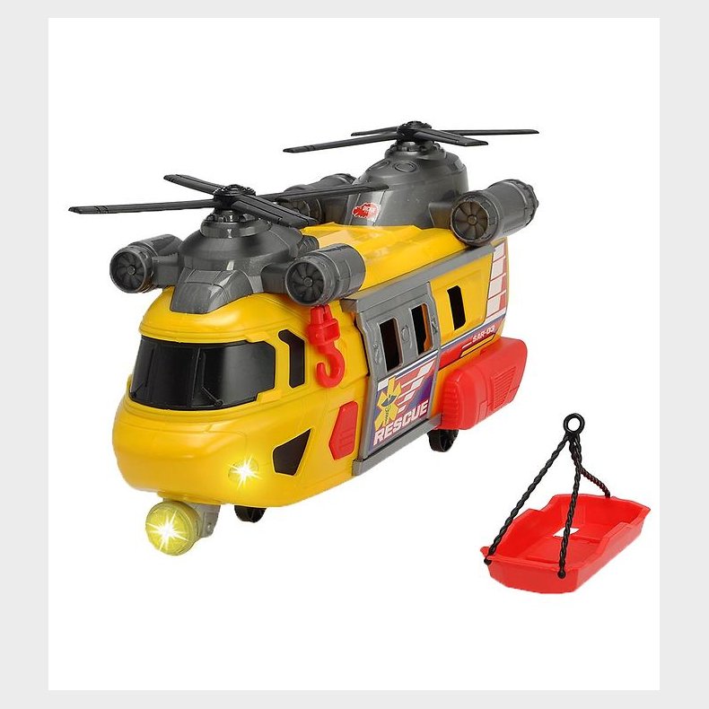 Dickie Toys Helikopter - Rescue Helicopter - Lys/Lyd