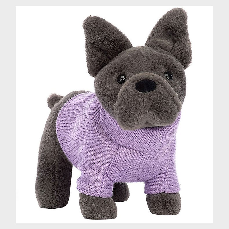 Jellycat Bamse - 17x19 cm - Sweater French Bulldog Purple