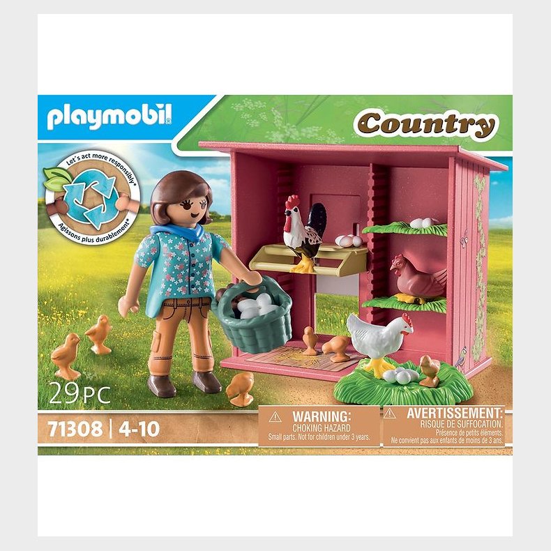 Playmobil Country - Hne med Kyllinger - 71308 - 29 dele