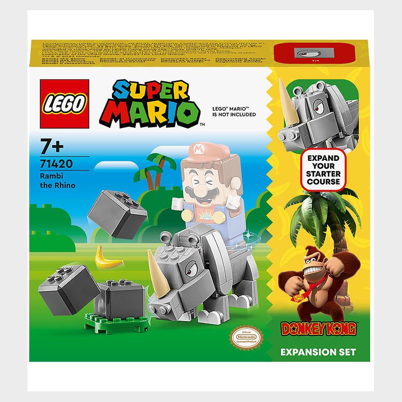 LEGO Super Mario - Nsehornet Rambi 71420 - Udvidelsesst - 106