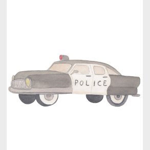 That's Mine Wallsticker - Police Car - Multi