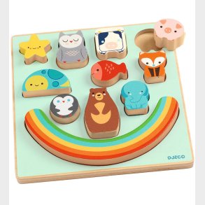 Djeco Puslespil - 11 Brikker - Tr - Puzz & Boom Rainbow