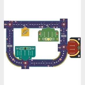 Djeco Vejpuslespil - 24 Brikker - Crazy Motors