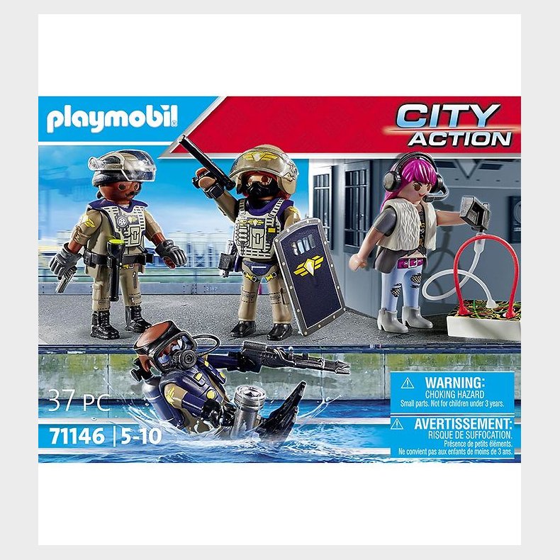 Playmobil City Action - SWAT-Figurst - 71146 - 37 Dele