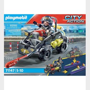 Playmobil City Action - SWAT Multi Terrain Quad - 71147 - 59 Del