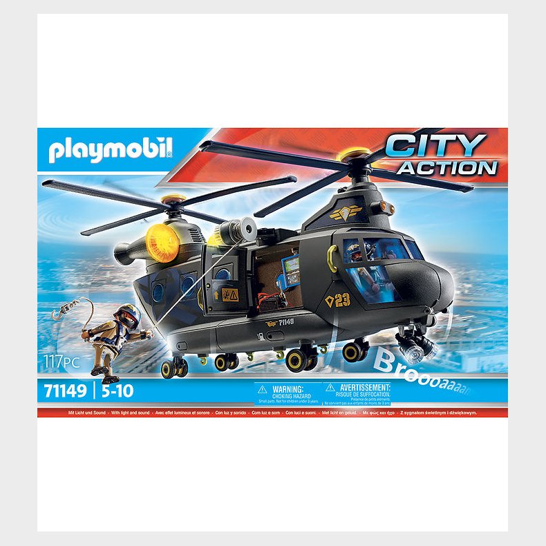 Playmobil City Action - SWAT-Redningsflyver - 71149 - 117 Dele