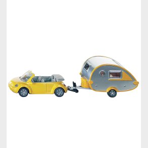 Siku Bil - Bil m. Campingvogn