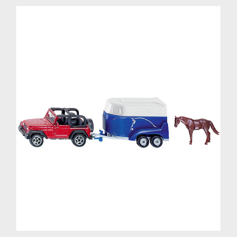 Siku Bil - Jeep m. Hesteanhnger