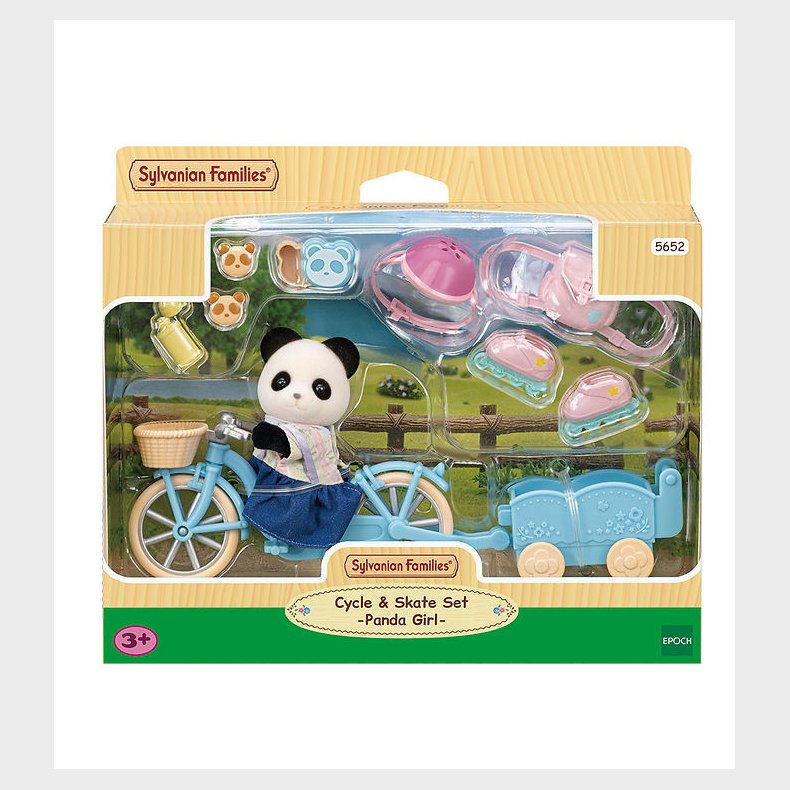 Sylvanian Families - Cycle &amp; Skate Set Panda Girl - 5652