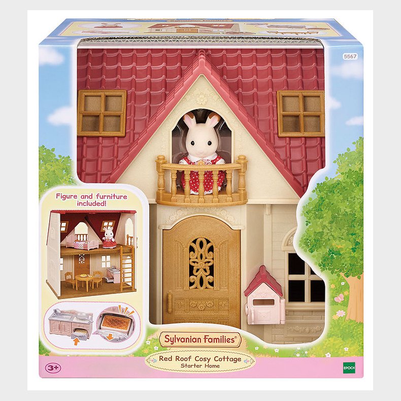 Sylvanian Families - Red Roof Cosy Cottage Starter Home - 5567