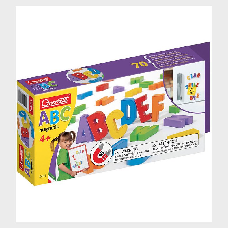 Quercetti Magnetisk Alfabet - ABC - 48 Dele - 05461