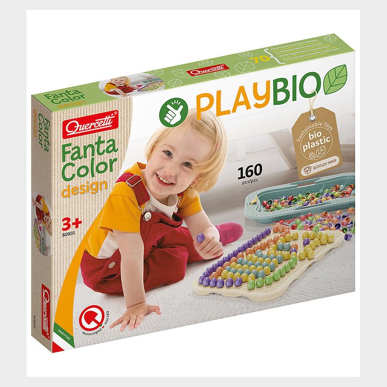 Quercetti Stiftmosaik - Fantacolor Playbio - 160 Dele - 80903