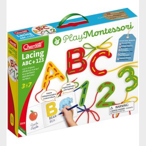 Quercetti Lringsst - Lacing ABC+123 - Play Montessori - 2802