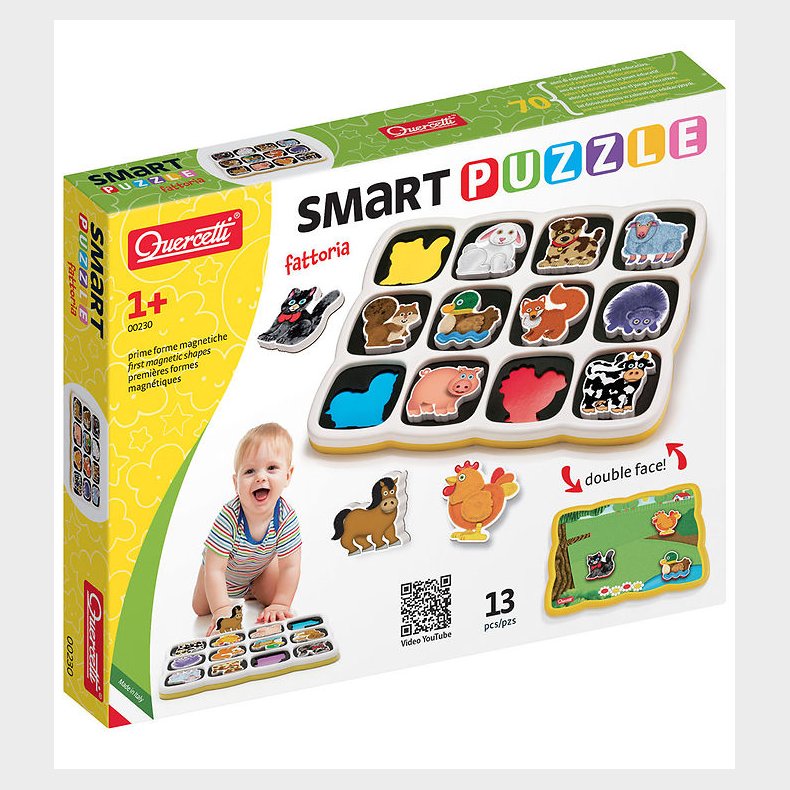 Quercetti Magnetisk Puslespil - 13 Dele - 0230