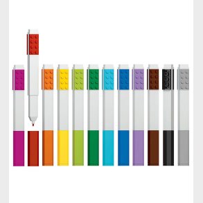 LEGO Stationery Tuscher - 12-pak - Multifarvet